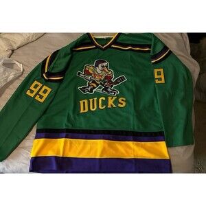 XXXL Mighty Ducks Adam Banks Hockey Jersey